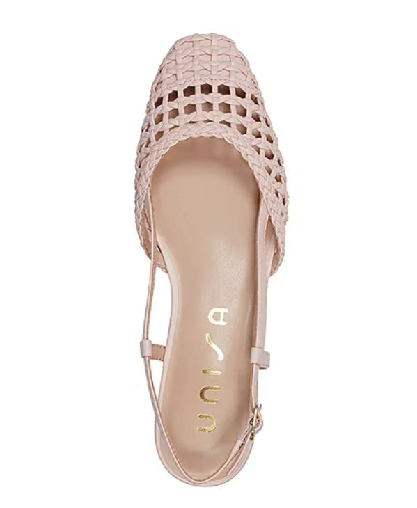 Unisa Saylan Women's Size 10, Slingback Flat Heel Pumps, Lt. Pink, New (NO BOX)