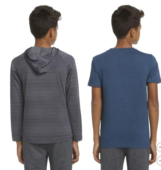 Hurley 2-PACK Youth Size Large (14/16) Lightweight Hooded Pullover & Graphic Tee