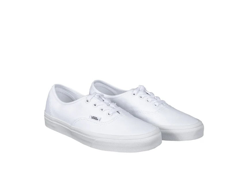 Vans Authentic Size Men's 6, Women's 7.5, Lace-up Deck Shoes, True White