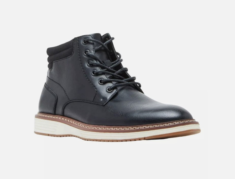 Steve Madden Men's Size 8 Chukka P-Jelen Ankle Boots, Black, New in Box