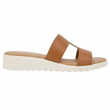 Kensie Ladies' Size 8, Elena H Band Sandal, Cognac (Tan)