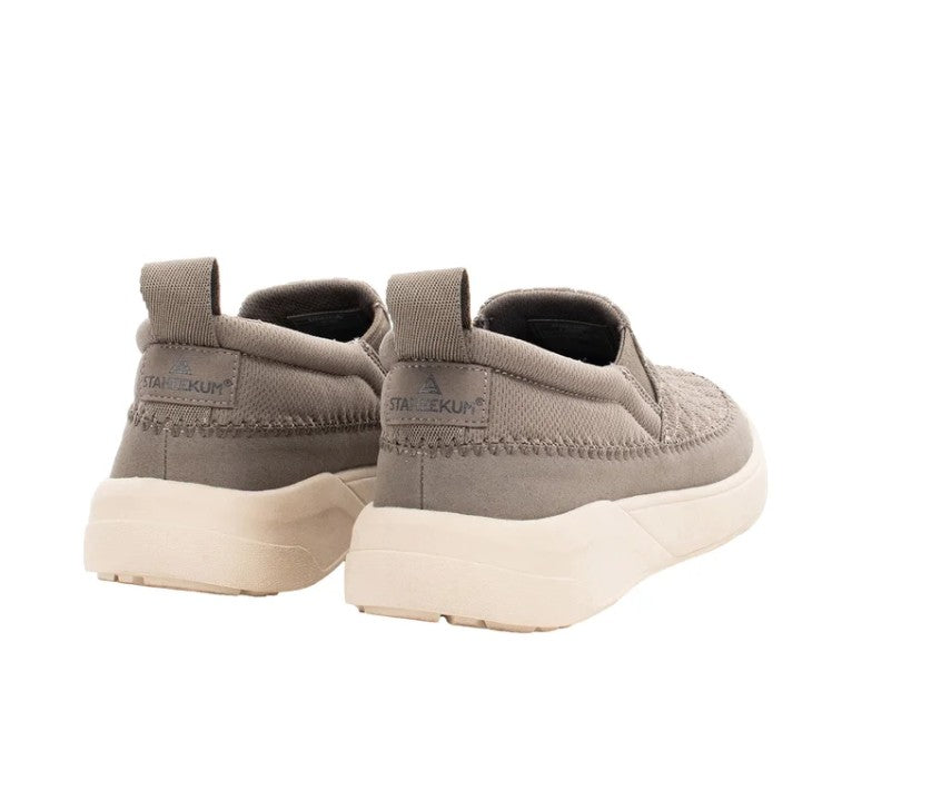 Staheekum Women's Size 8, Quilted Slip-On Casual Shoes, Taupe, Grade A