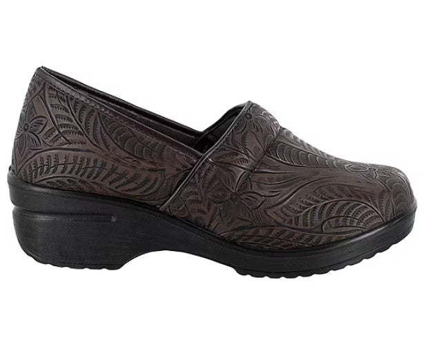 Easy Works Easy Street Slip Resistant Clogs Womens Size 6 W, Lyndee Shoes, Brown