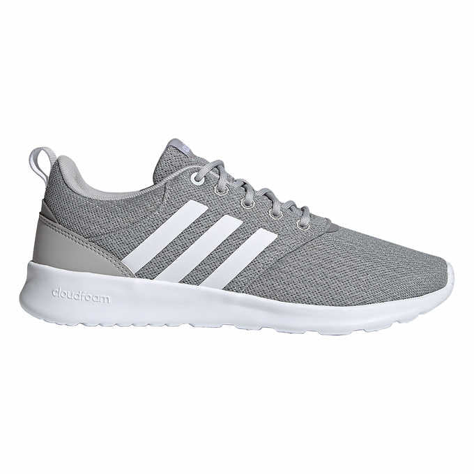 adidas Ladies' Size 7.5 QT Racer 2.0 Sneaker Running Shoes Gray, Customer Return