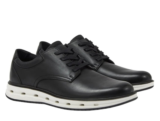 Lands' End Men's Size 10, Sport Oxford Lace up Shoes, Black, Grade A