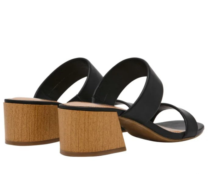 DV by Dolce Vita Ladies' Size 8.5 Sharona Heel Strap Sandal, Black, NWOB