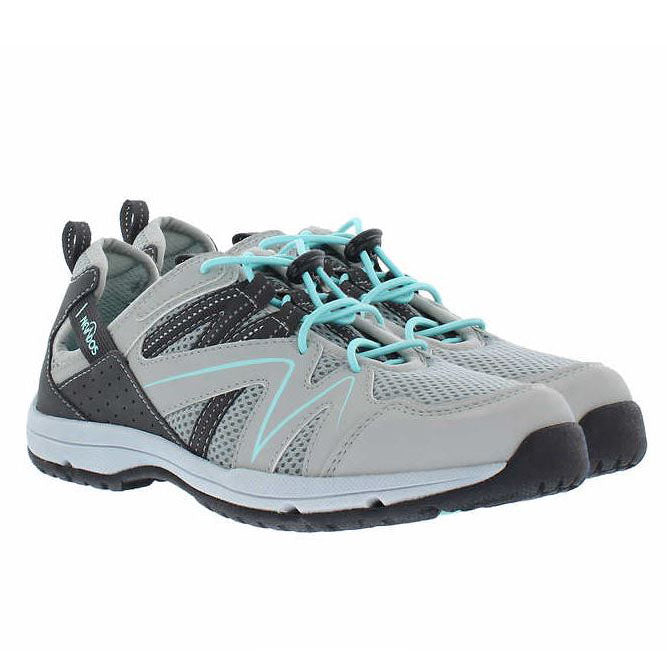 Nevados Ladies' Size 6 Cayenne Vent Shoe Sneaker, Grey - Teal, Customer Return