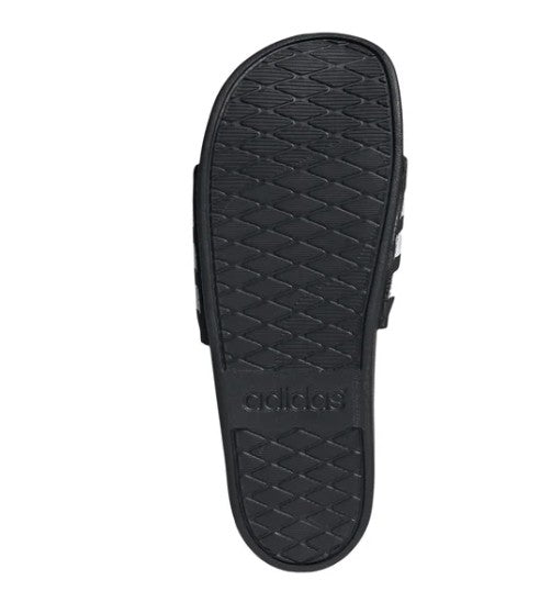 adidas Adilette Size Men 10/Women 11 Comfort Slide Sandal, Black & White, Grade A