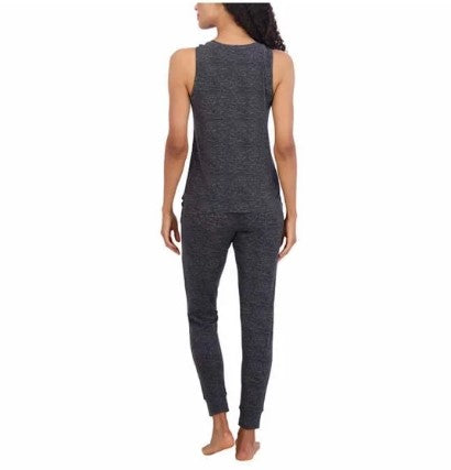 Live 2 Lounge Ladies' Size Small (4-6) 4-pc Essentials Lounge Set, Gray Charcoal