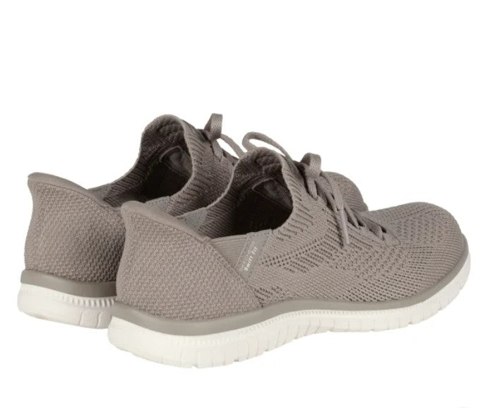 Skechers Women's Size 7 Virtue Swift Fit Hands Free Shoes, Taupe, Grade A