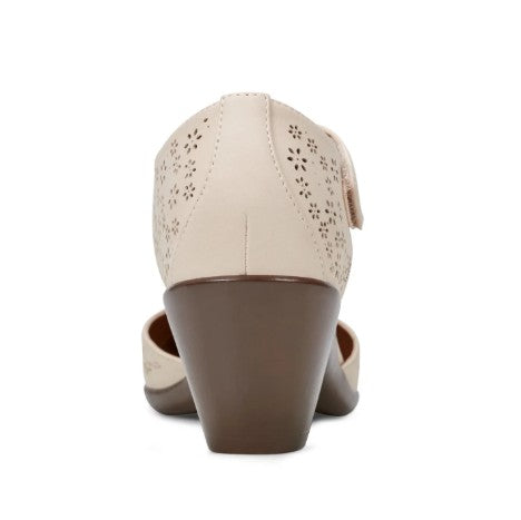 Easy Spirit Women's Size 9.5 M, Caty Mary Jane Pumps Comfort Heels, Almond