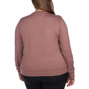 Lukka Lux Ladies' Medium (8-10) Long Sleeve Active Top, 2-pk Oregano/Terracotta