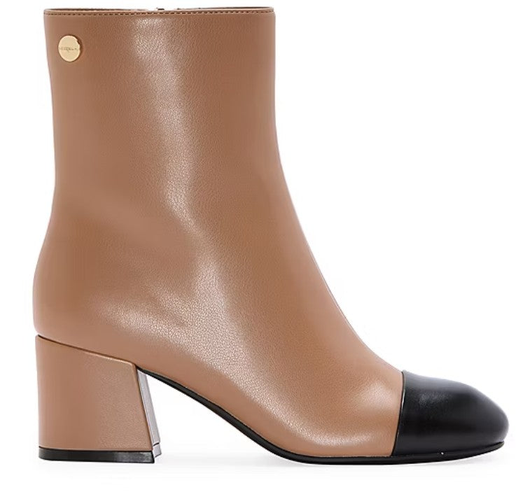 Liz Claiborne Women's Size 8 M, Kendale Block Heel Faux Leather Booties