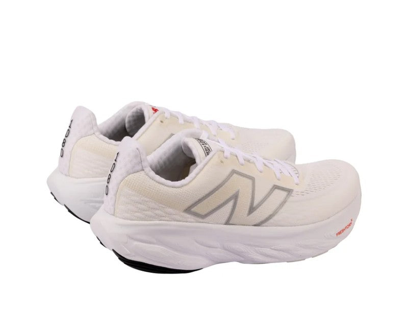 New Balance Men's 10.5 Fresh Foam X 1080v14 Running Shoes, White/Grey, Grade A