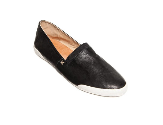 Frye Ladies' Size 9 Melanie Slip On Shoes, Soft Comfy Leather, Black, New in Box