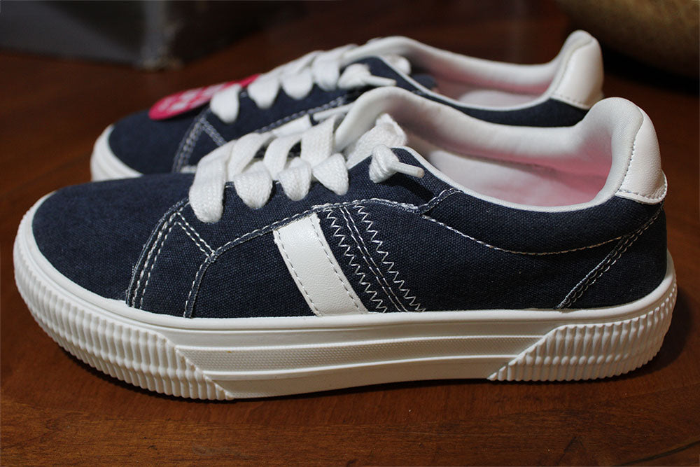 Pop Women's Size 6 M, Argus Slip-on Canvas Sneakers, Navy