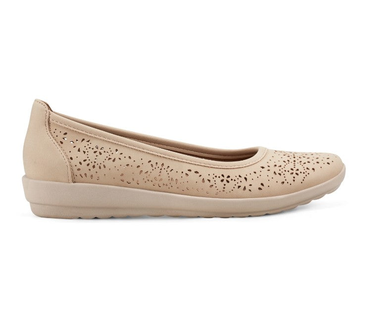 Easy Spirit Alessia Womens Size 8.5 W, Slip-On Ballet Flats Shoes, Natural