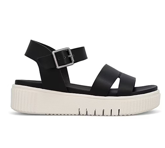 Mia Girl Tiaa Women's Size 7.5, Ankle Strap Footbed Sandals, Black