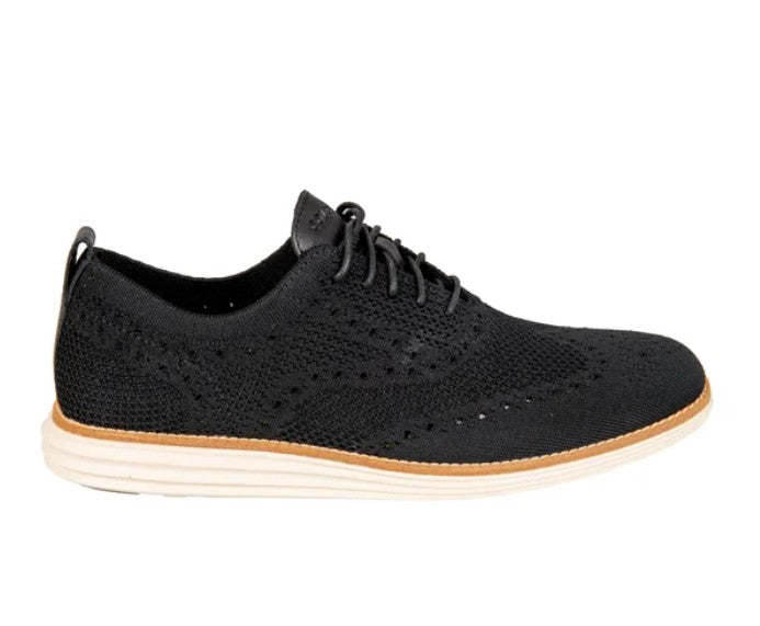 Cole Haan Men's Size 11 Original Grand Stitchlite Wingtip Oxford Shoes, Black