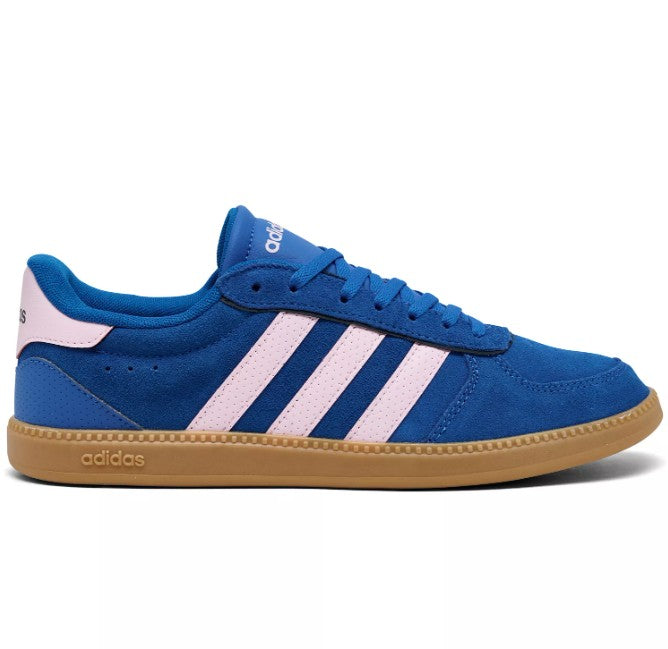 adidas Women's Size 9.5, Break Net Sleek Casual Sneakers, Royal Blue Pink, New (NO BOX)