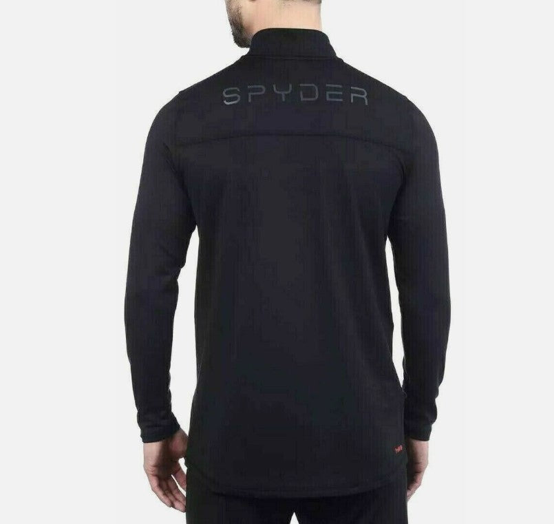 Spyder Active Men’s Size 3XL Performance Qtr Zip Top, Black