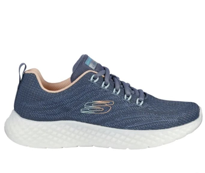 Skechers Ladies' Size 7, Lite Foam Sneakers Shoes, Blue, Grade A