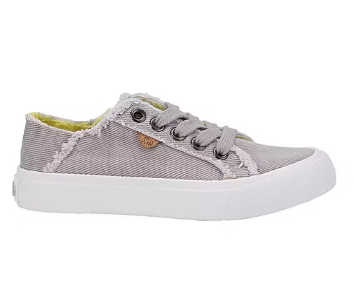 Lamo Girls Size 12 Y, Vita Sneakers Canvas Shoes, Washed Grey, Grade A