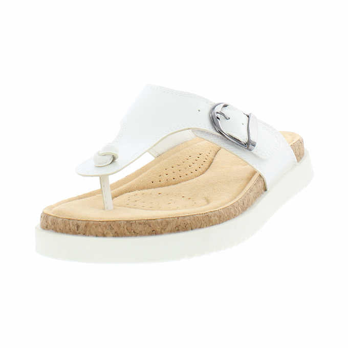 Izod Ladies' Size 9, Charcy Strap Sandal, White, Customer Return