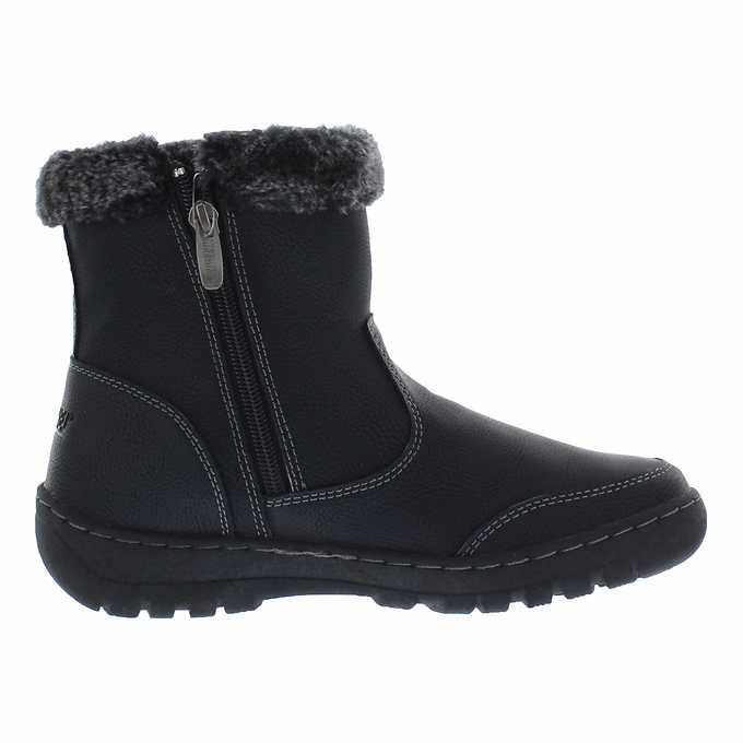 Khombu Addison Ladies Size 8, All Weather Boot, Black , Customer Return