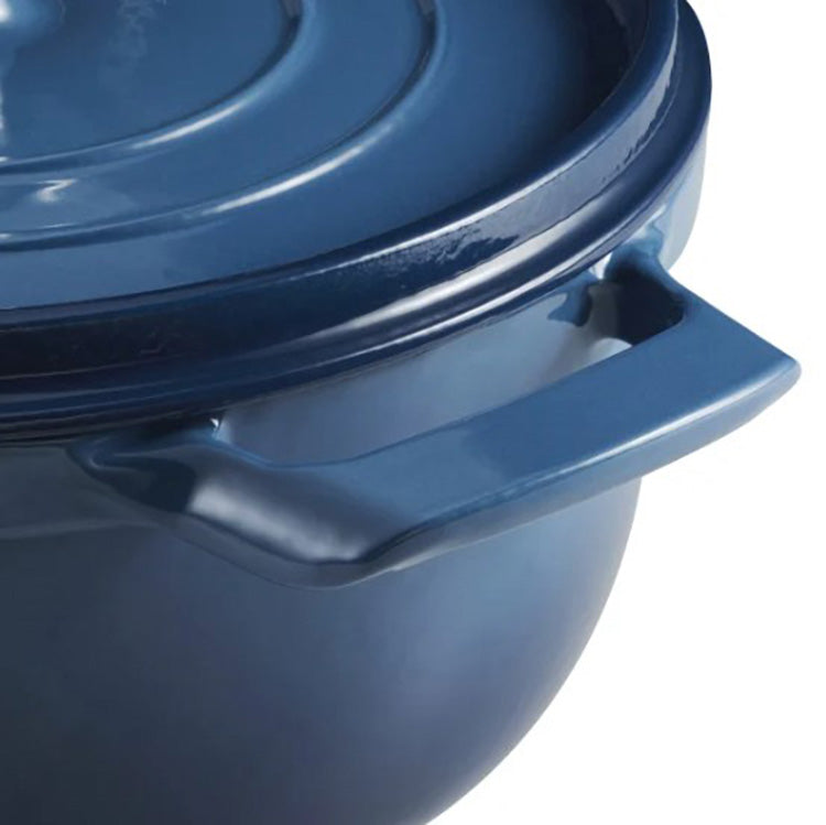 Tramontina 4-quart Enameled Cast Iron Round Dutch Oven, Blue, Pre-owned