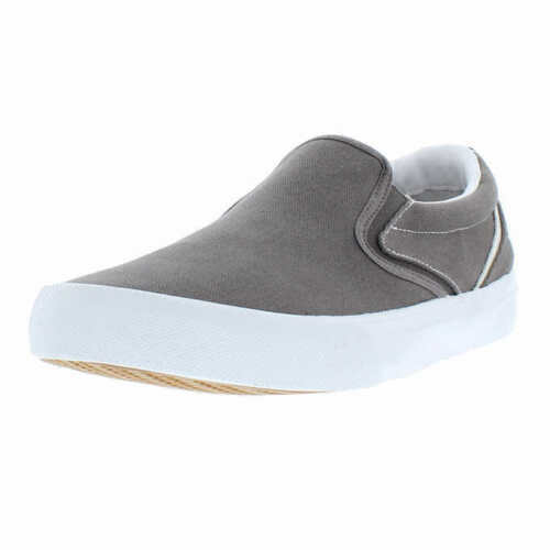 Hurley Men's Size 9 Canvas Slip-on Shoe, Gray, Customer Return