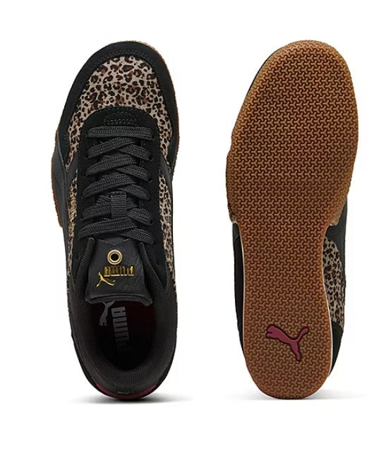 PUMA Women's Size 7.5 Bella Donna Sneaker Shoes, Black Cheetah, New (NO BOX)