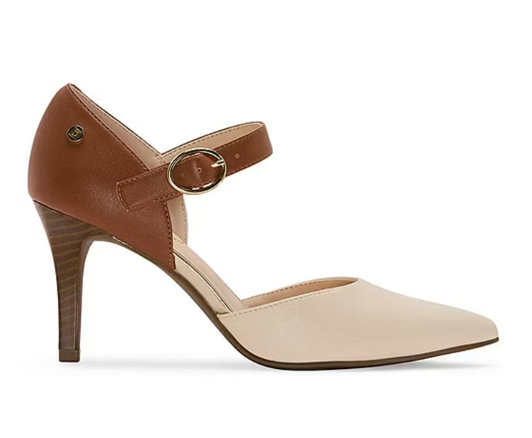 Liz Claiborne Kiara Women Size 6.5 M, Pointed Toe Stiletto Pumps. Cream Multi