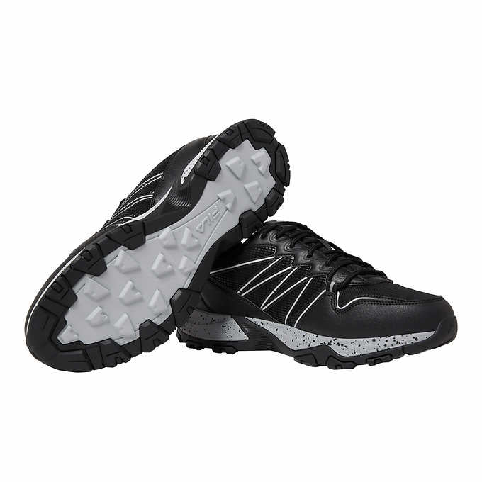 Fila Men's Size 8.5 Quadrix Trail Shoe Sneaker, Black, Customer Return