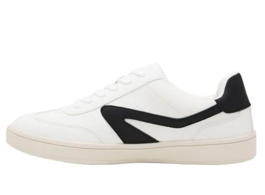 DV by Dolce Vita Ladies' Size 10 Sneaker Shoes, White/Black, Customer Return