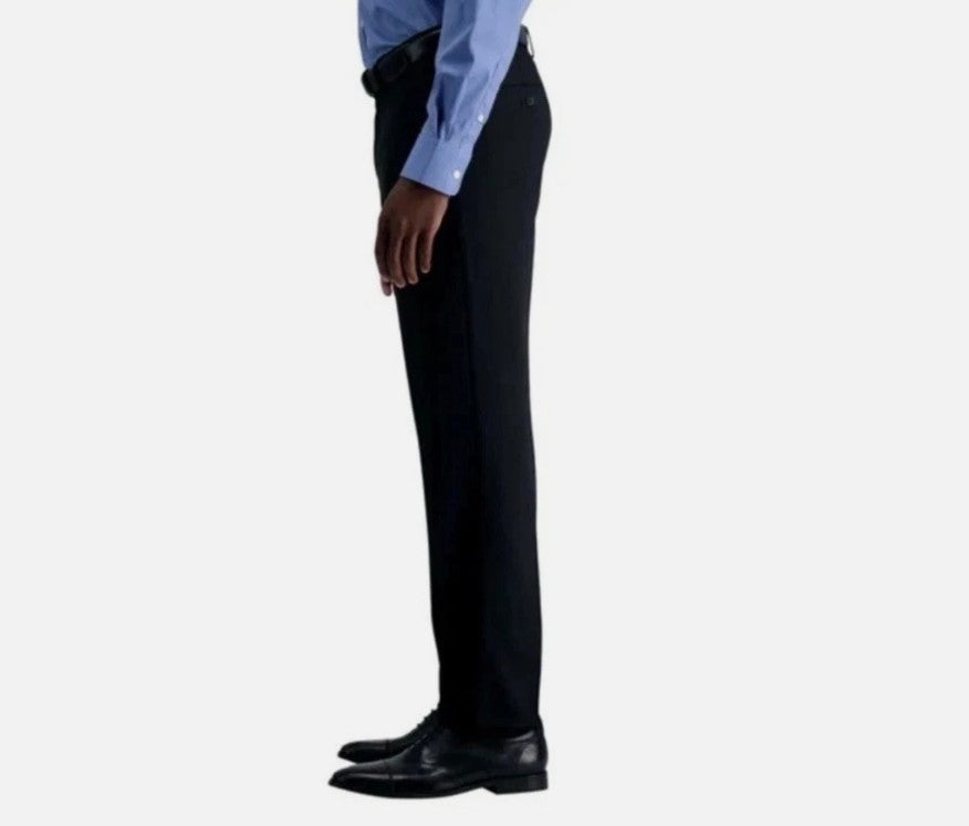 Kenneth Cole Men's Size 34 x32, Techni-Cole Performance Pants, Slim Fit, Black