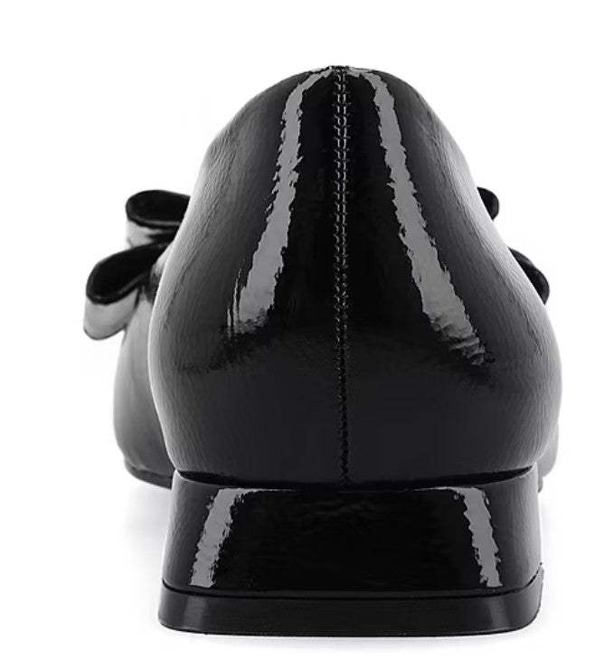 Journee Collection Ophelia Women Size 11, Pointed Toe Ballet Flats, Patent Black