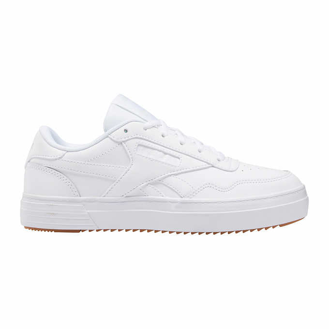 Reebok Ladies' Size 6.5 Club MEMT Lace-Up Sneaker, White, Customer Return