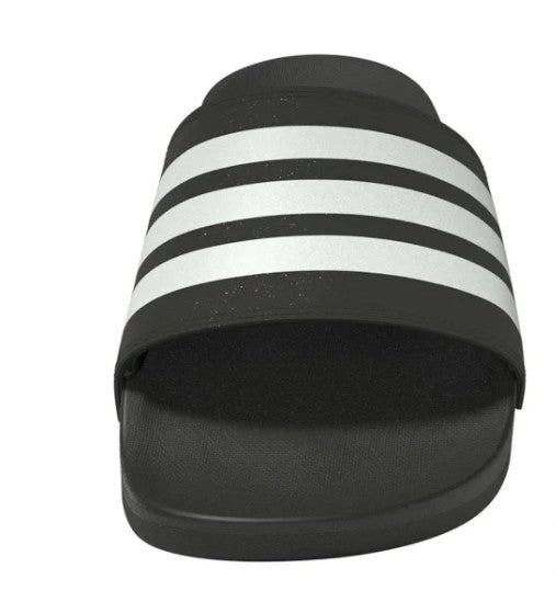 adidas Adilette Size Men 10/Women 11 Comfort Slide Sandal, Black & White, Grade A