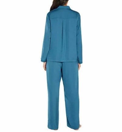 Banana Republic Ladies' Size Small (2-4) 2-piece Satin Pajama Set, Blue