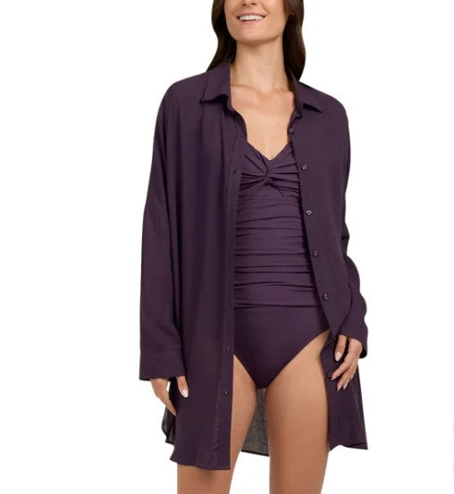 Lands' End Ladies' Size XS/S (2-6) Swim Cover Up, Purple