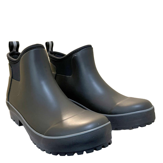 Chooka Ladies Size 7 Insulated Waterproof Ankle Rain Boot Black, Customer Return