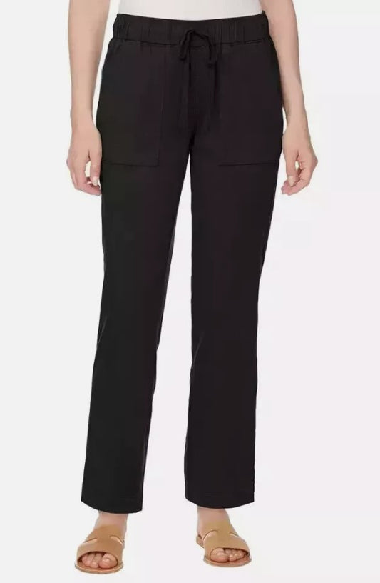 Buffalo David Bitton Ladies' Size Small (4-6) Soft Tencel Pull-On Pants, Black