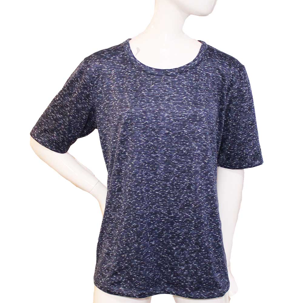 Columbia Ladies' Size XL Omni-shade Spacedye T-Shirt, 50 UPF, Nocturnal Blue