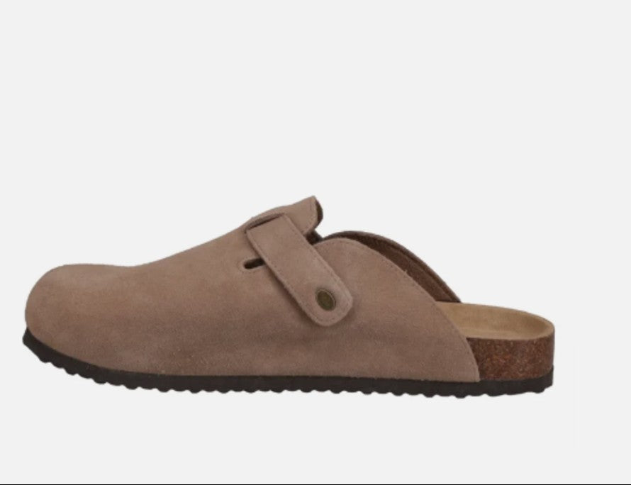 Khombu Men’s Size 12, Damian Clogs Mules Slip On Shoe, Taupe Tan