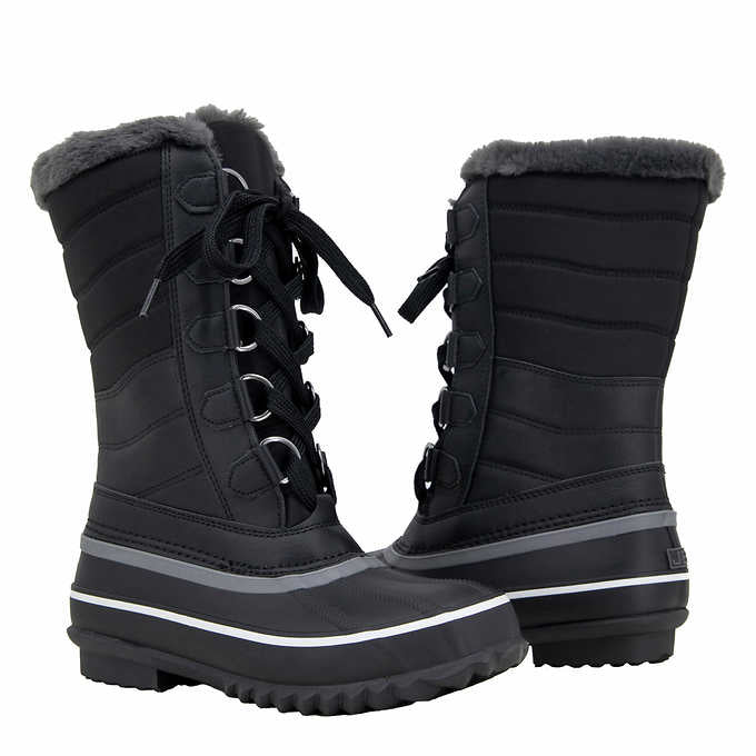 JBU Sabine Ladies' Size 8 Water Resistant Winter Boots, Black, New in Box