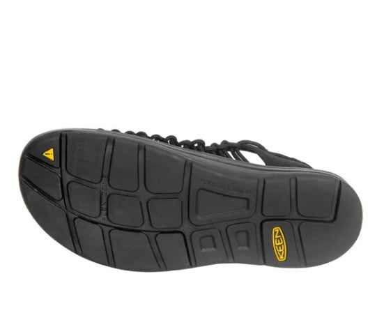 KEEN Men's Size 12, Uneek Traction Sandals Bungee Cinch, Black, New in Box