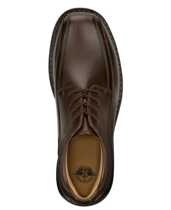Dockers Trustee Men Size 9 W, Business Casual Oxford Lace-up Shoes, Dark Tan