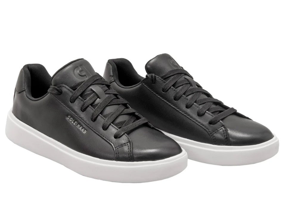 Cole Haan Women's Size 6, Leather Grand Crosscourt Sneakers, Black (NO BOX)