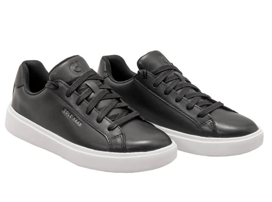 Cole Haan Women's Size 6, Leather Grand Crosscourt Sneakers, Black (NO BOX)